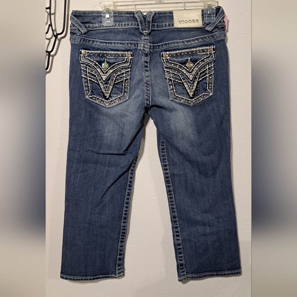 Vigoss Women's Dark Blue Cropped Jeans